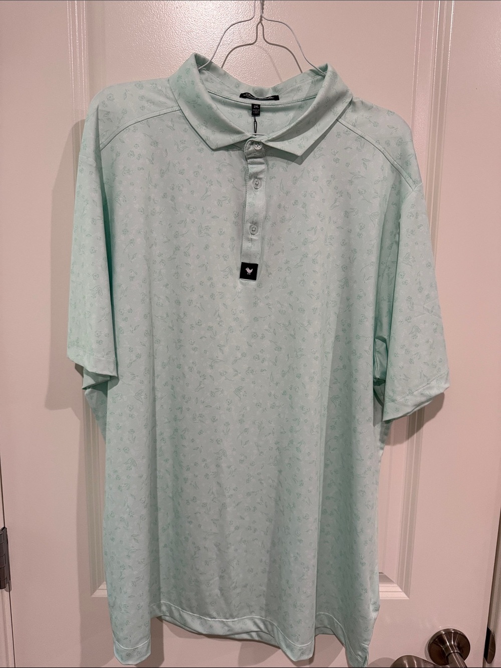 Bad Birdie Mint Green Short-Sleeve Polo
